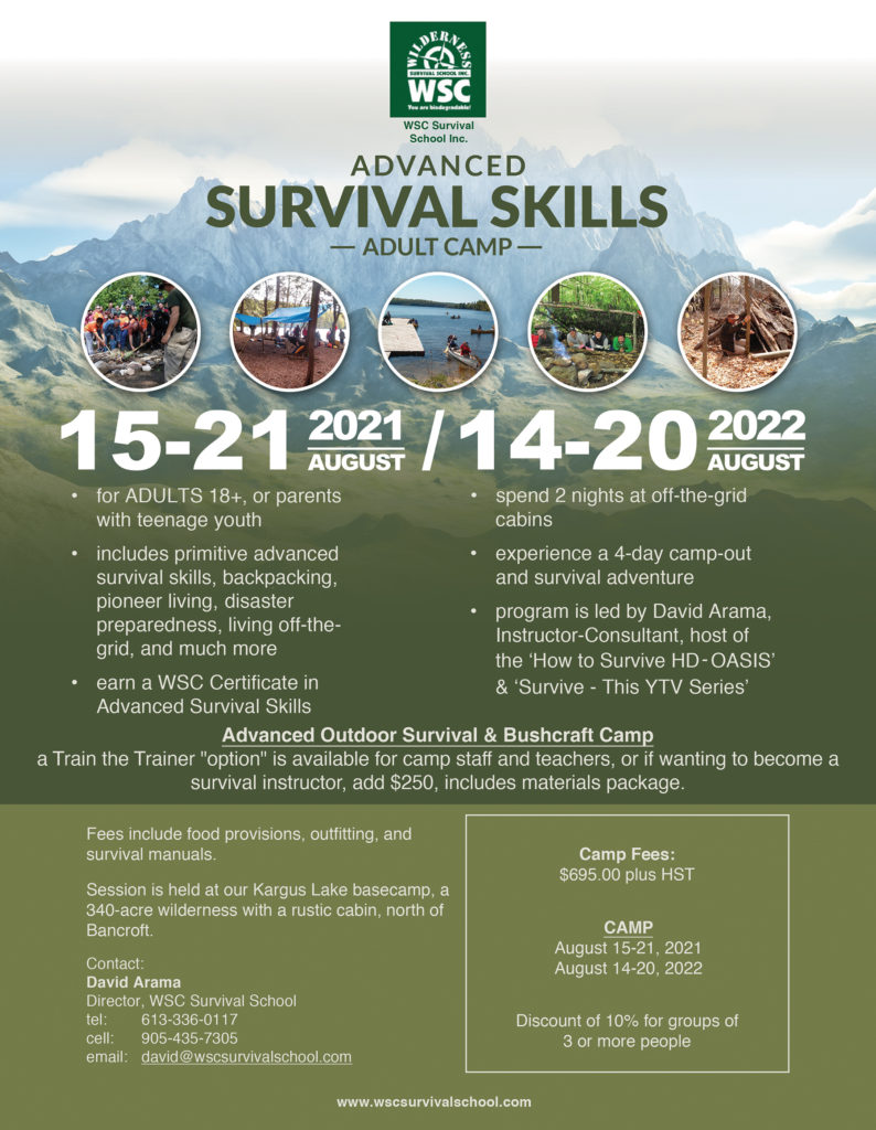 Advanced Survival Camp Wsc Survival School 6785
